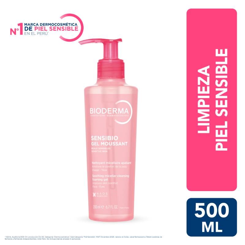 Gel Limpiador Bioderma Sensibio Gel Moussant 200ml