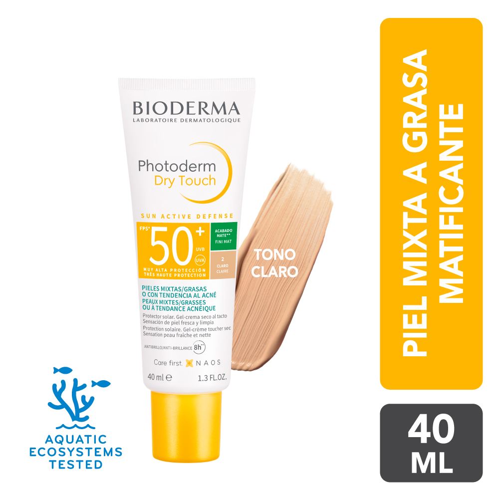 Protector Solar Bioderma Photoderm Dry Touch Claro Spf50+ 40ml