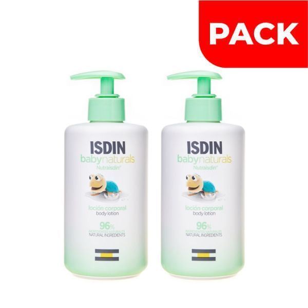 Dúo Pack Isdin Baby Naturals Loción Corporal - Frasco 400 ML