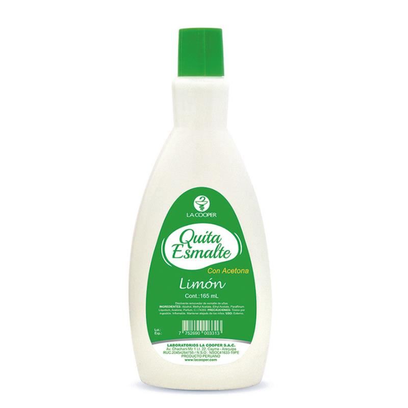 Quita Esmalte Olor Limón  - Frasco 165ML