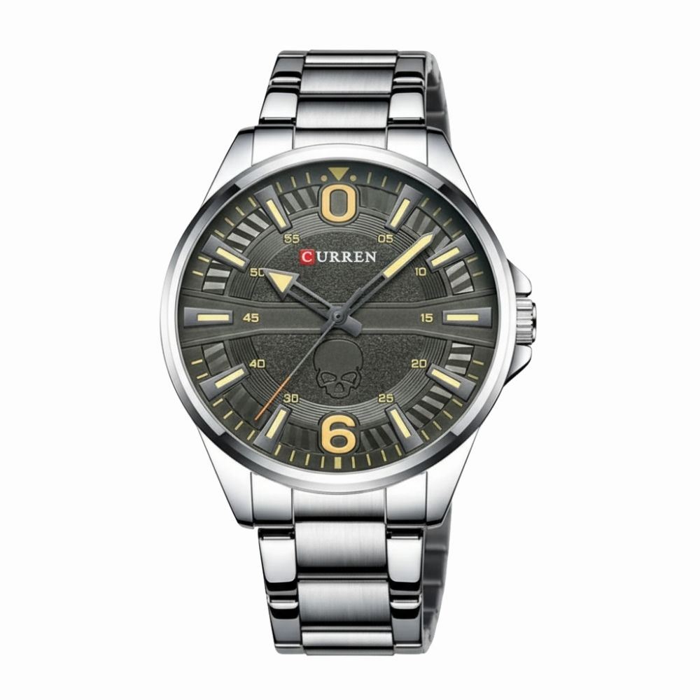Reloj Análogo Curren KRED240212 8389 Hombre Plata