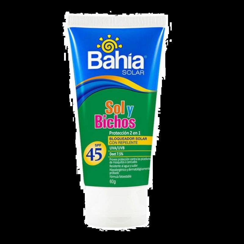 Bahia Bloqueador Sol y Bichos F45  - Tubo 60 G