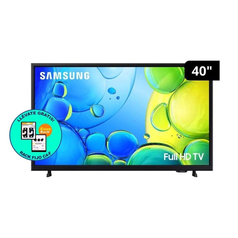 TELEVISOR SMART 40" FULL HD TIZEN OS UN40F6000FGXPE + RACK FIJO C4-F GRATIS