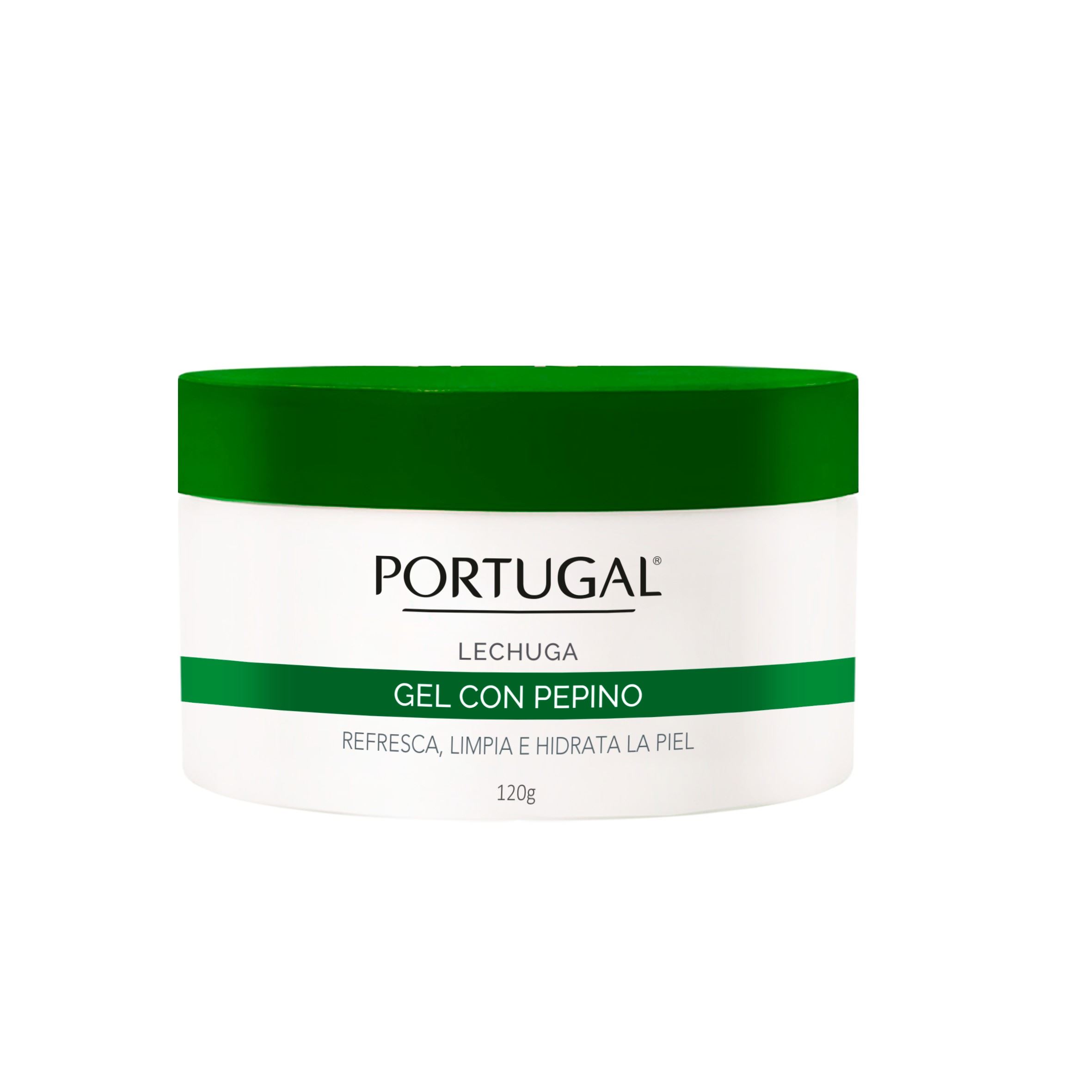 Portugal Lechuga Gel Con Pepino - Pote 120 G