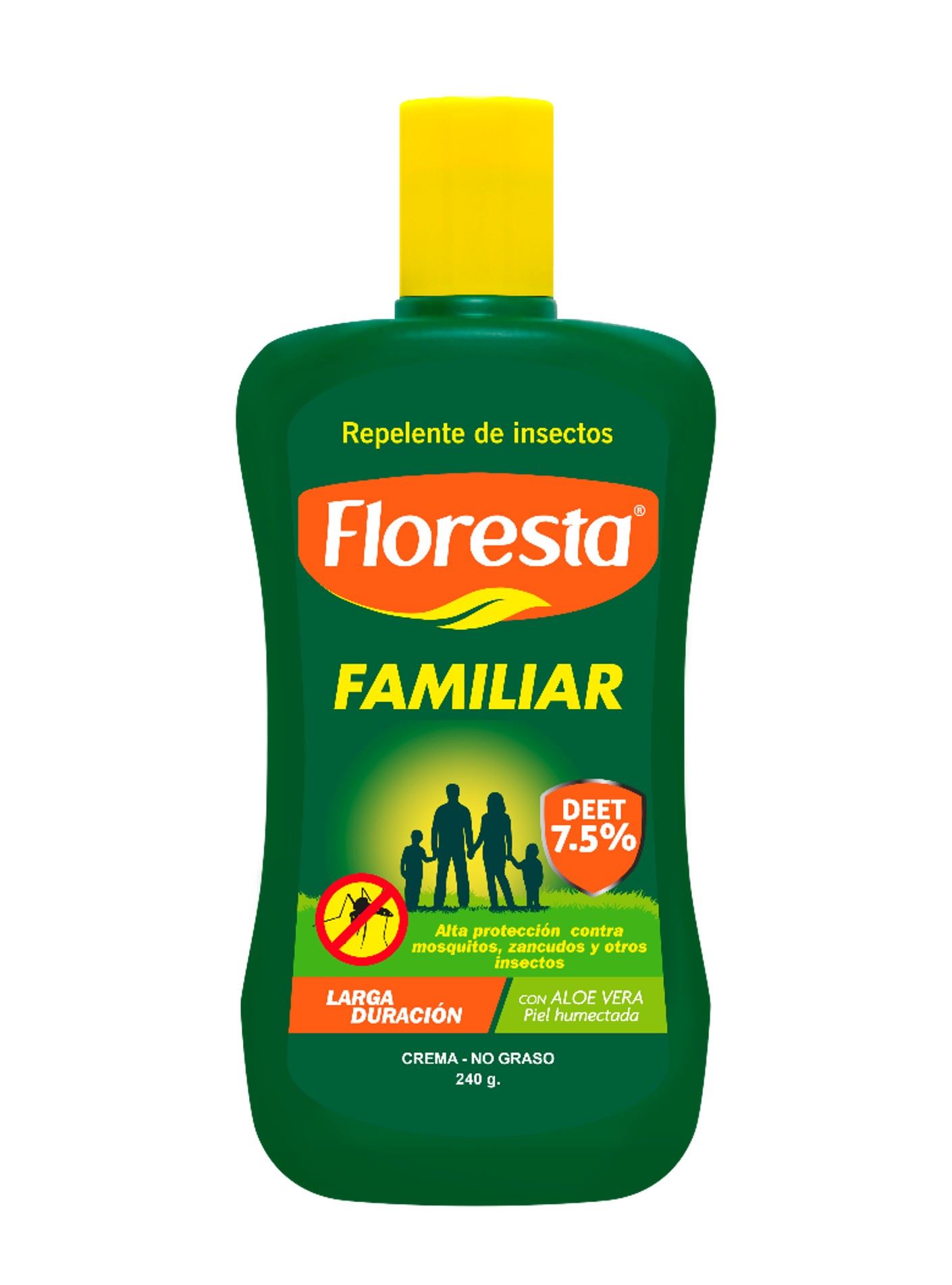 Repelente Floresta Familiar Crema - Frasco 240 G