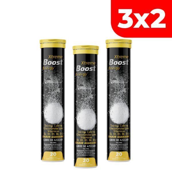 3x2 Xtreme Boost Energy Guarana - Tubo 20 UN