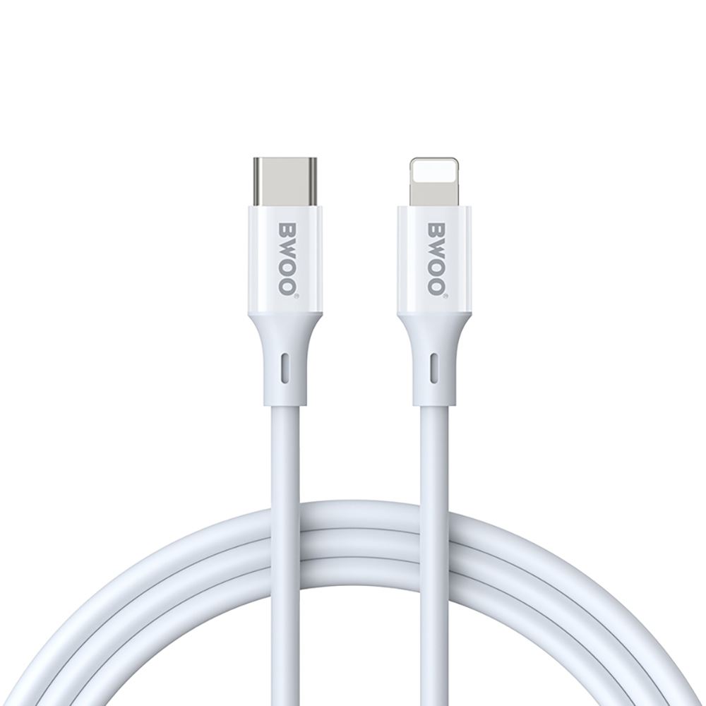 CABLE DE DATOS MINIMALISTA DE SILICONA TIPO C A LIGHTNING X283C-L BWOO