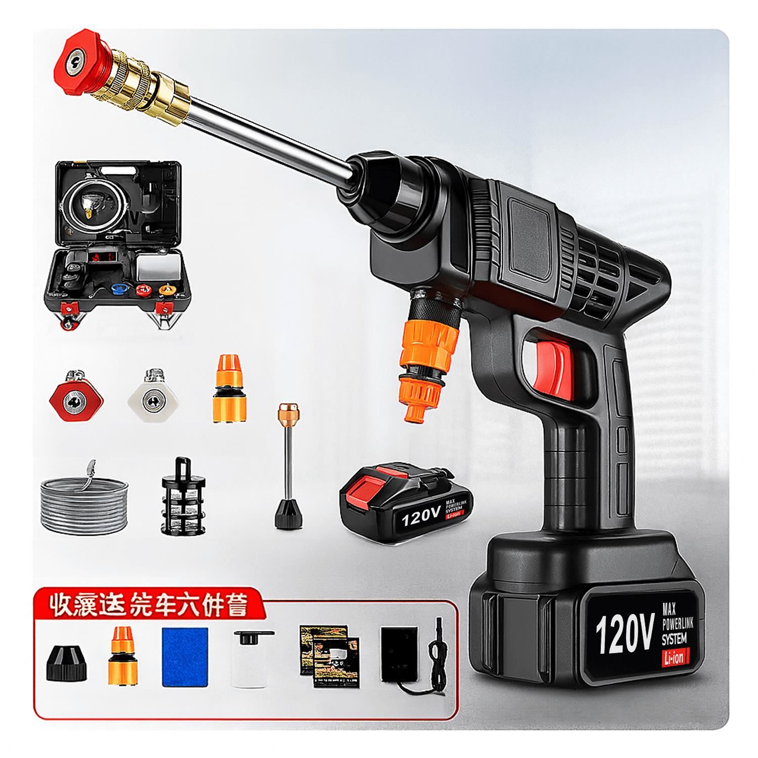 Hidrolavadora Inalambrica - con Batería Recargable 120v Reales