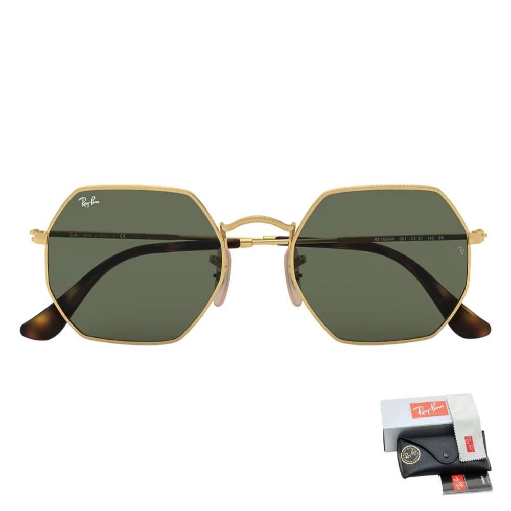 LENTES DE SOL RAY BAN RB3556 OCTAGONAL NEGRO