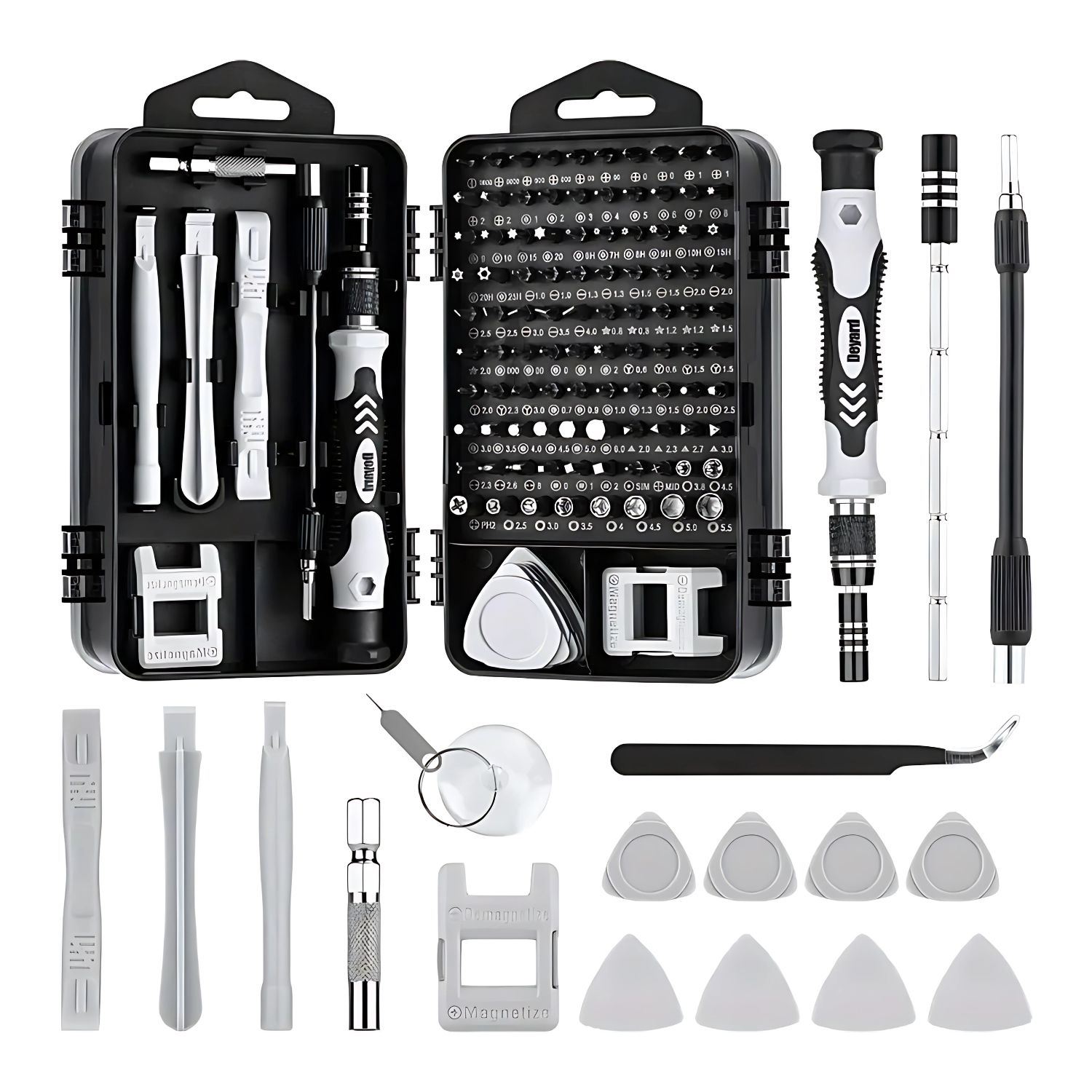 Kit de Destornilladores de Precisión 110 Piezas para Reparación de Celulares, Laptops, Consolas, Cámaras y más