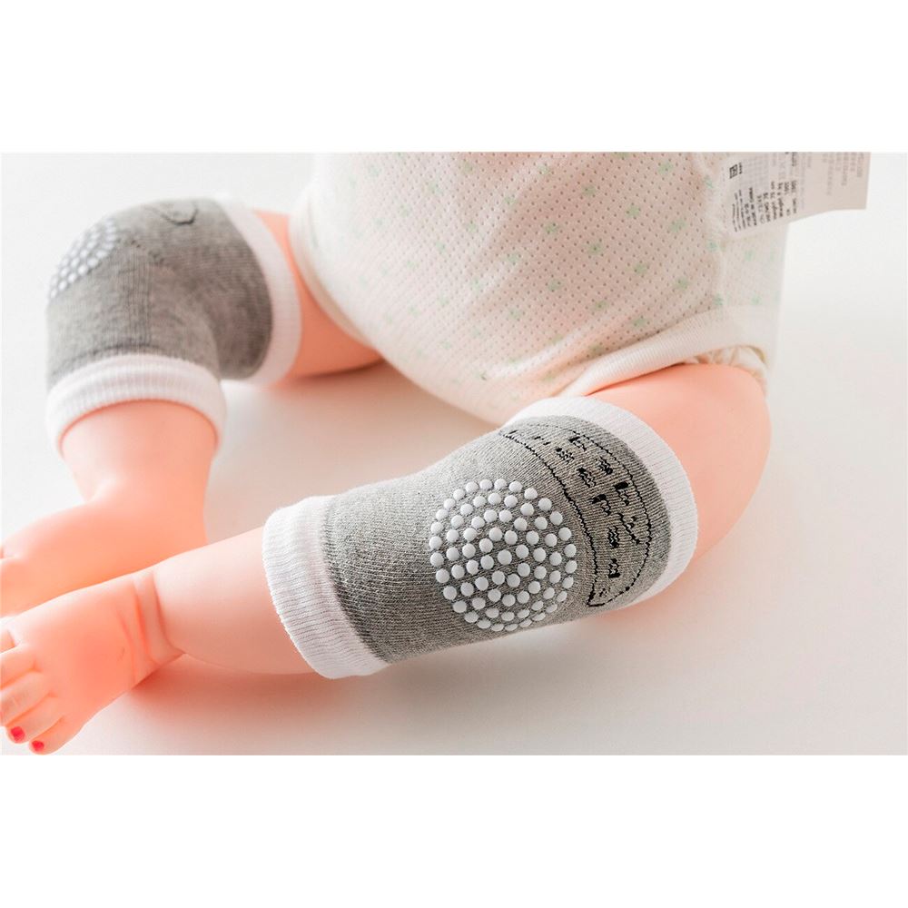 Protector de rodilla gris para bebe