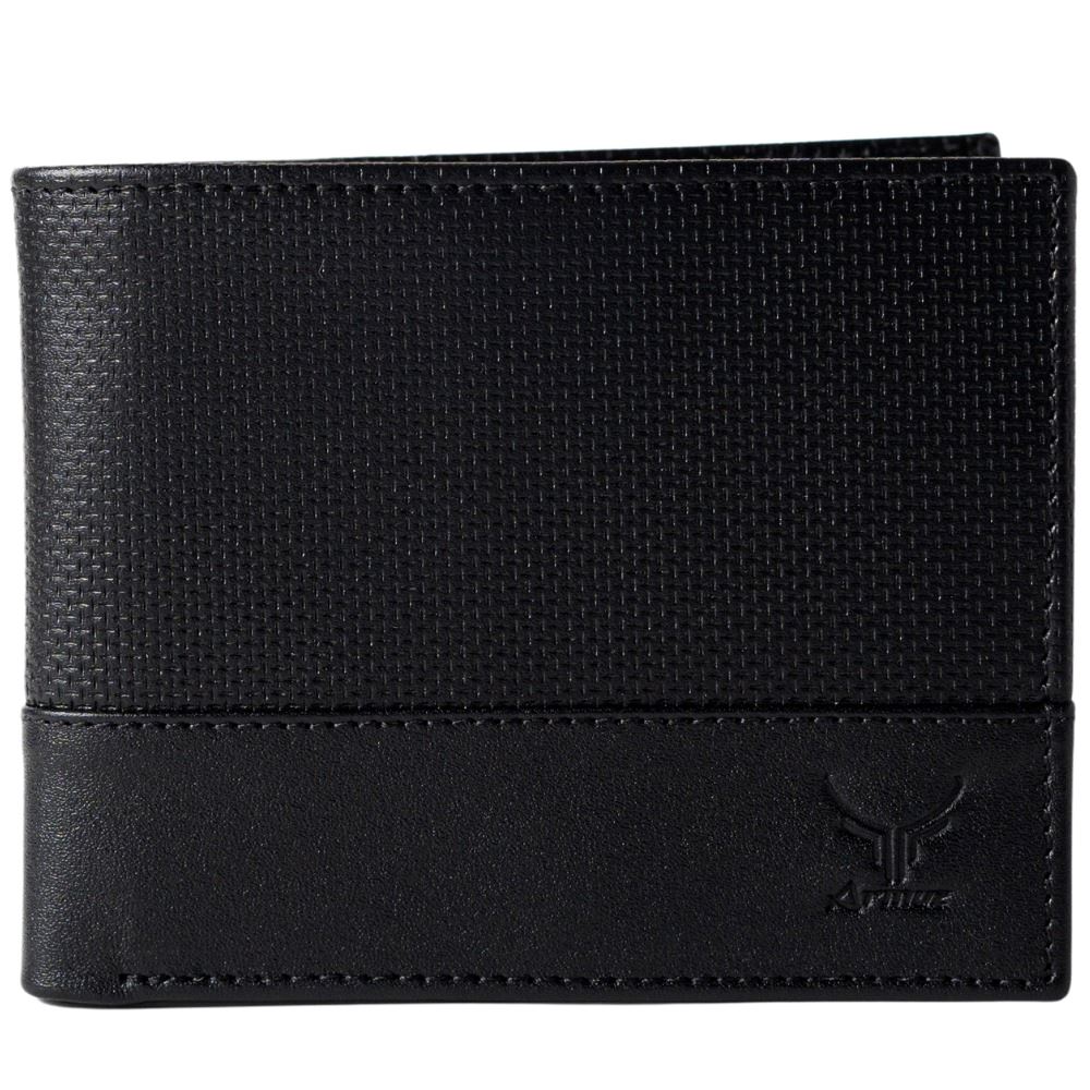 Billetera de Cuero Vacuno Classic AR16 Negro