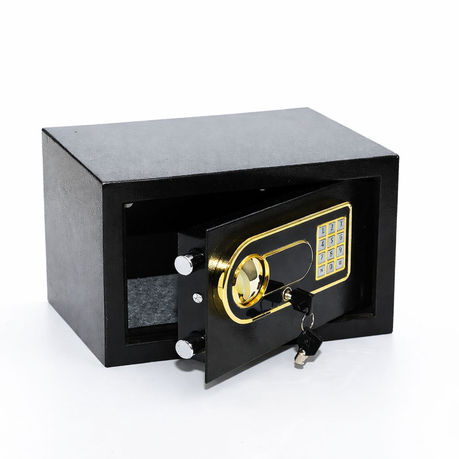 Caja Fuerte Digital De Seguridad 38x30x30 Empotrable De Acero Reforzado Con Clave Electrónica Y Llave De Emergencia Para Dinero