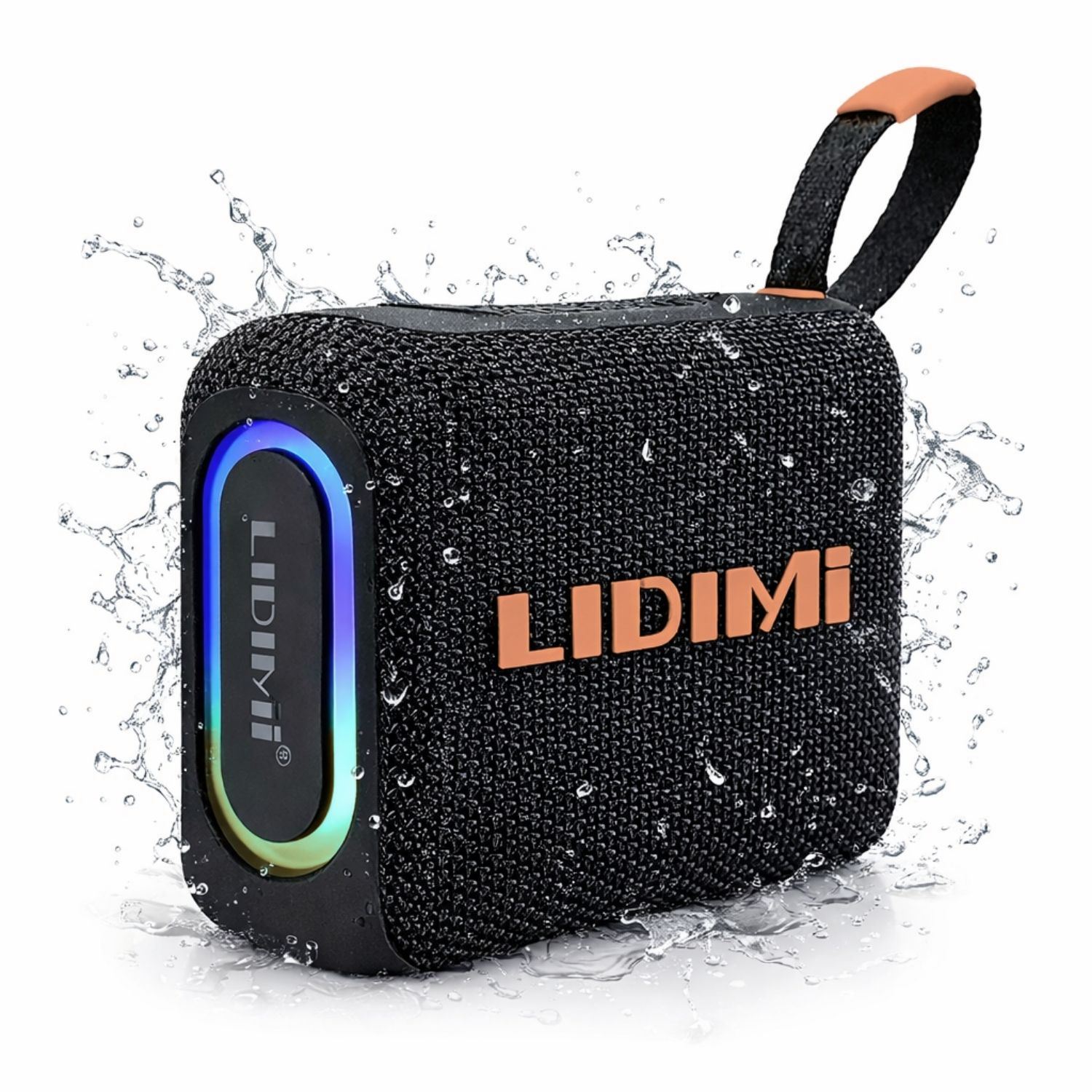 Parlante Portátil LIDIMI Bluetooth 5.2 10W con Power Bank, Radio FM, USB, SD y Luces RGB