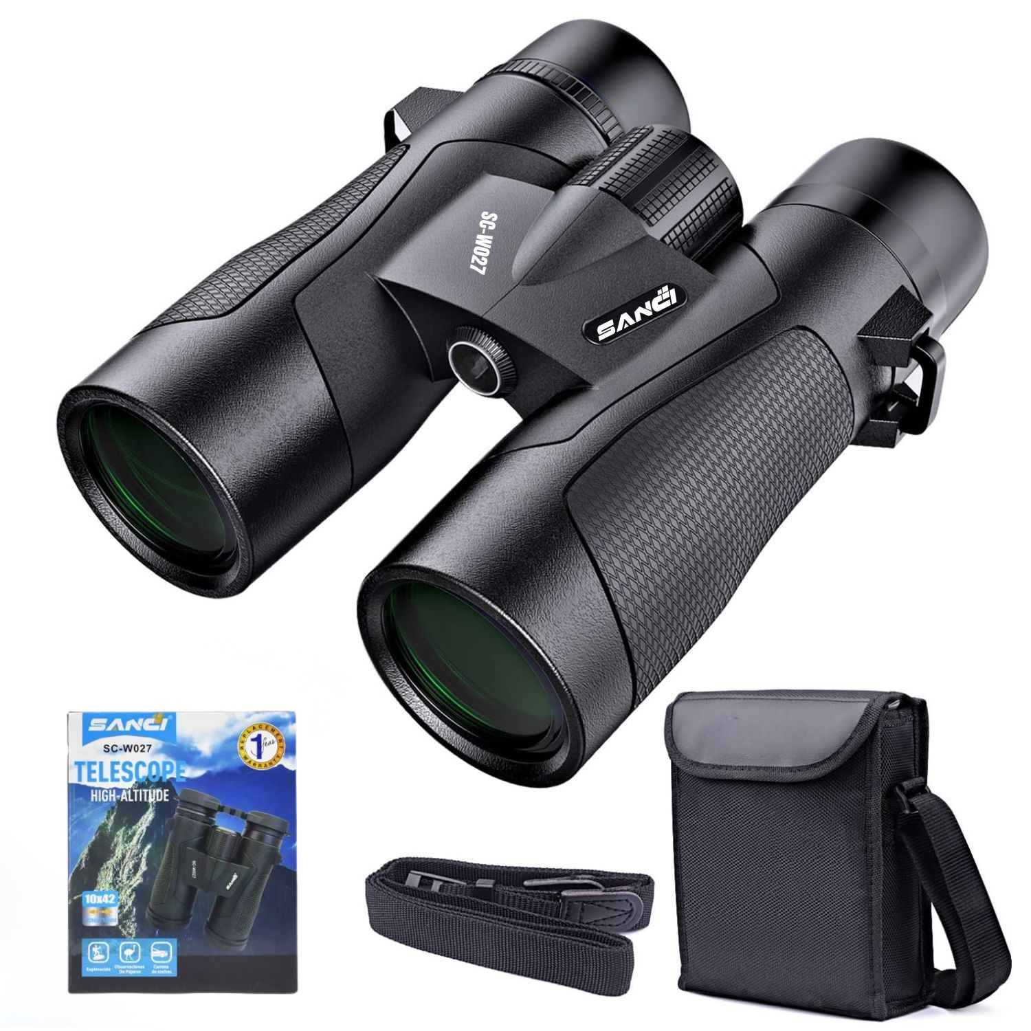 Binoculares Profesionales 10x42 Para Viajes Observación y Naturaleza Alta Claridad Larga Distancia