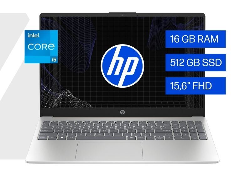 LAPTOP HP 15-FD0260LA INTEL CORE I5 13ª GEN 16GB RAM 512GB SSD FHD 15.6”