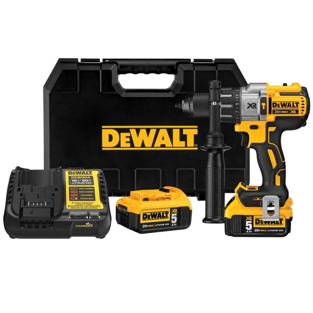 Taladro Percutor 1/2" 20V 38250 gpm Inc 2 Bat y Carg Dewalt DCD996P2T-B2