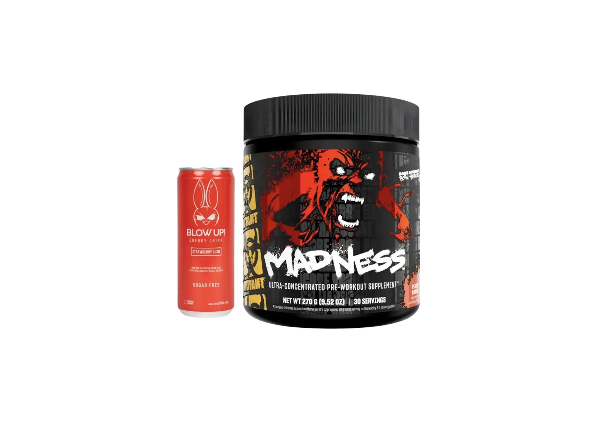 Pre Entreno Mutant Madness 30 Serv - Peach Mango + Blow Up