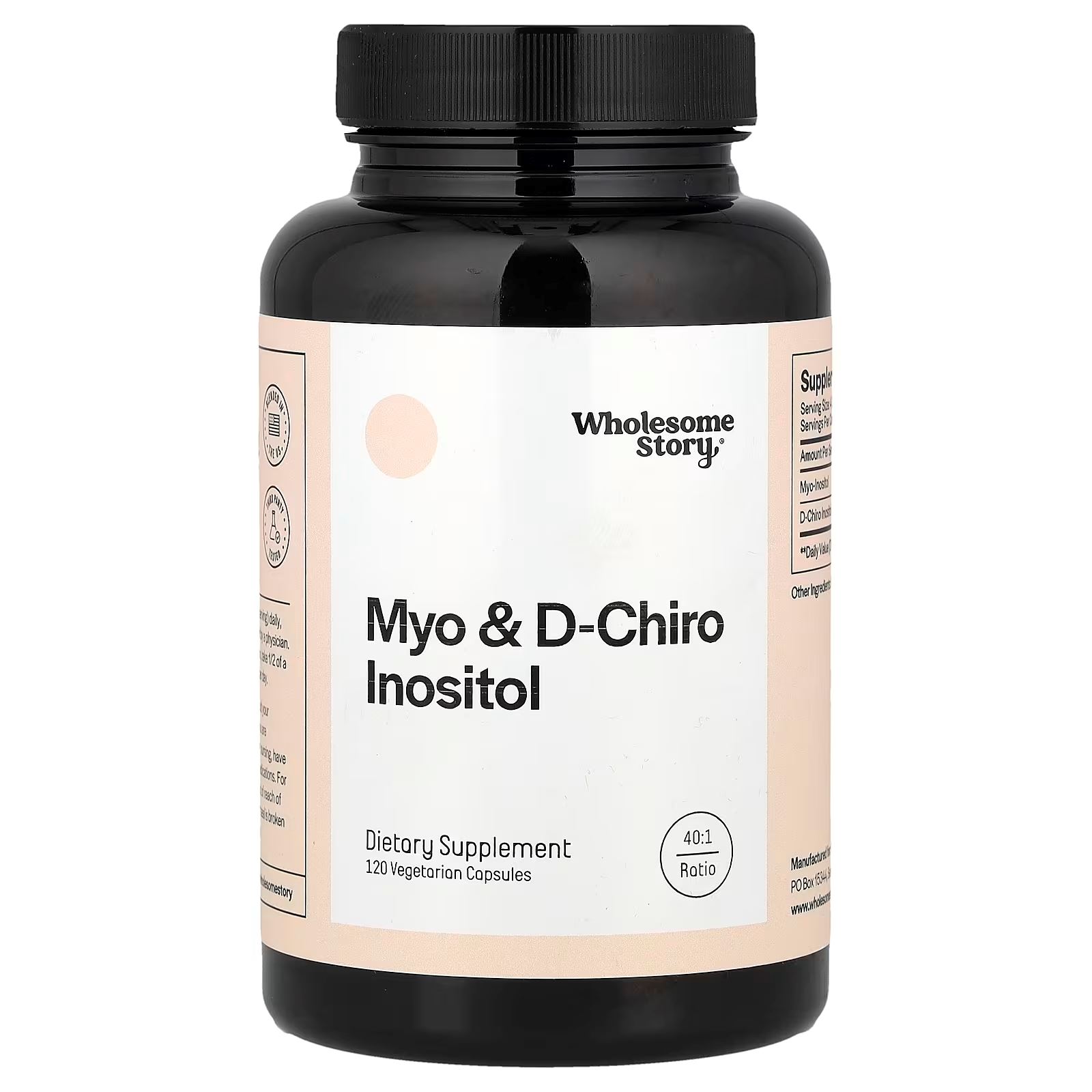 Wholesome Story Myo-inositol & D-chiro Inositol 120 Capsulas