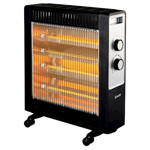 Estufa Eléctrica Fibra de Carbono KENDAL 4 tubos Potencia 2200W Cobertura 30m2