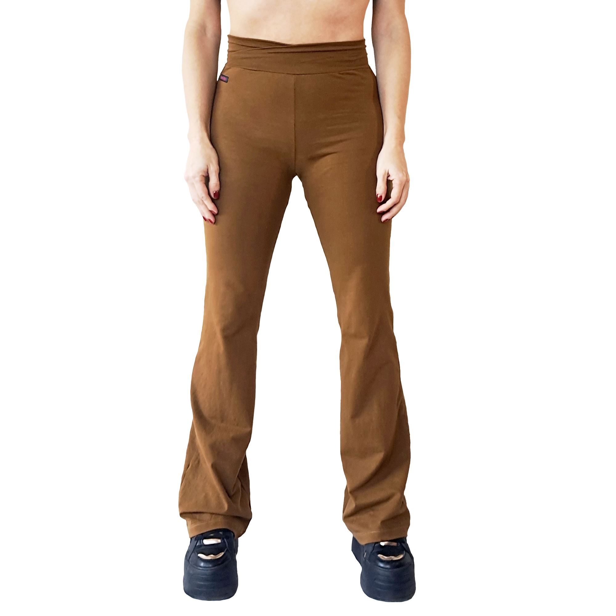 Pantalón Kinetix Flare Jazz Algodón Toffee Mujer