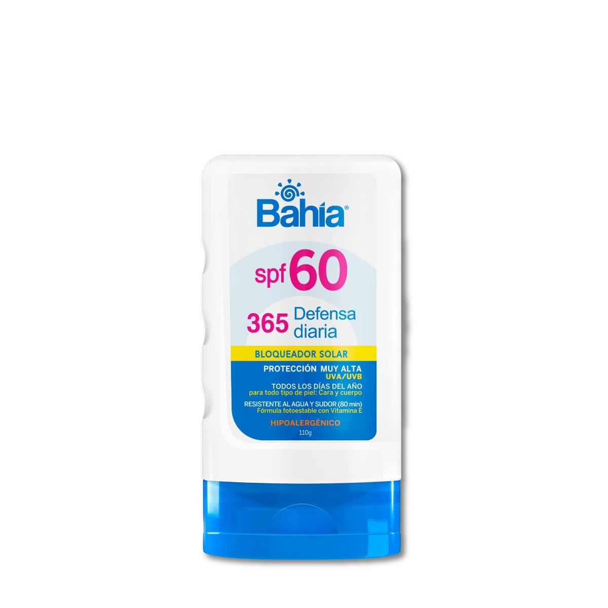 Bahia Bloqueador 365 Defensa Diaria SPF60 - Frasco 110 G