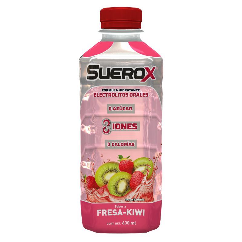 Suerox Fresa y Kiwi - Frasco 630 Ml