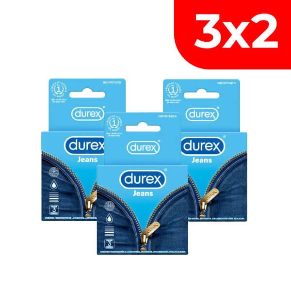 3x2 Preservativo Durex Jeans - Caja 3 UN
