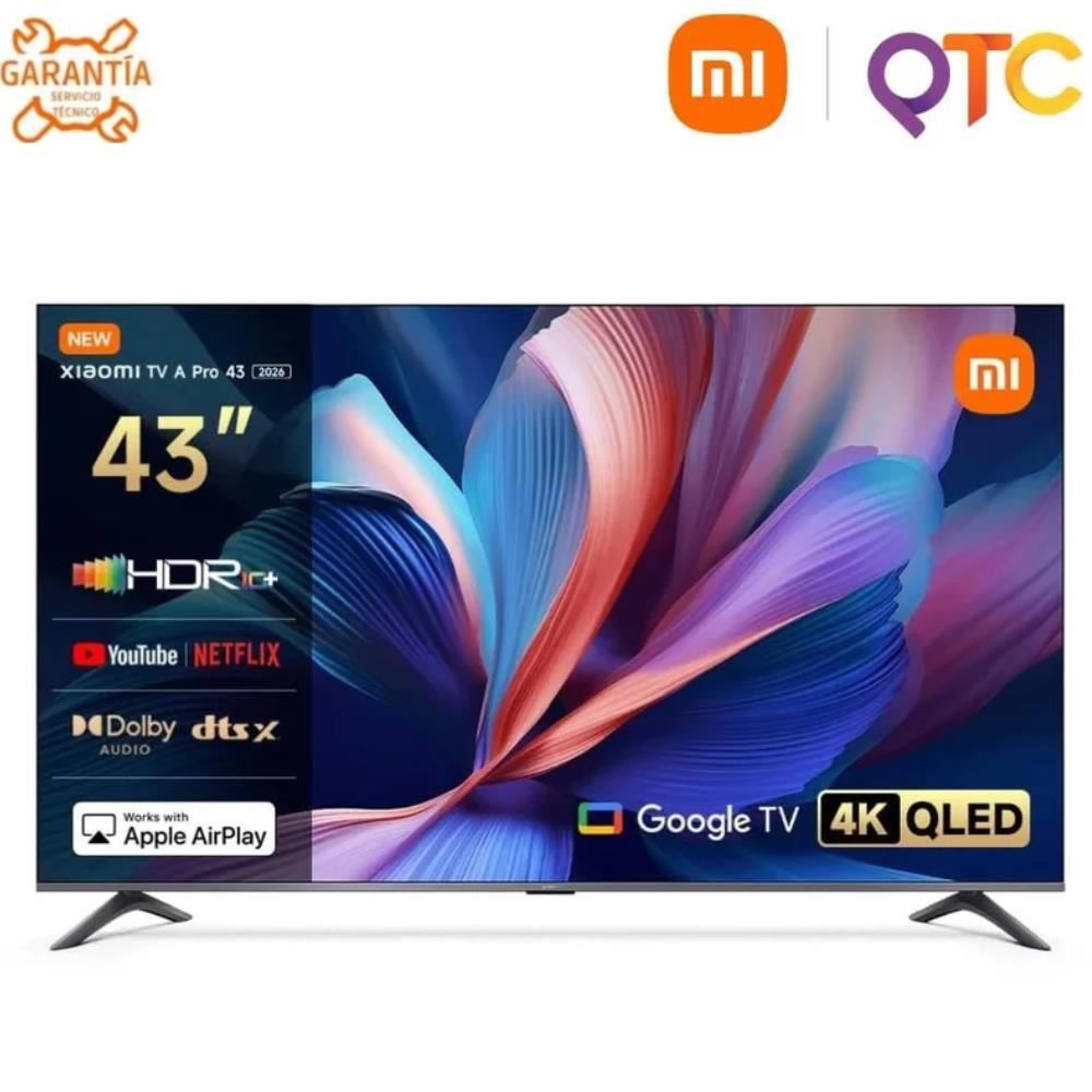 Televisor Xiaomi 43" Smart TV QLED, 4K Ultra HD, A PRO 2026