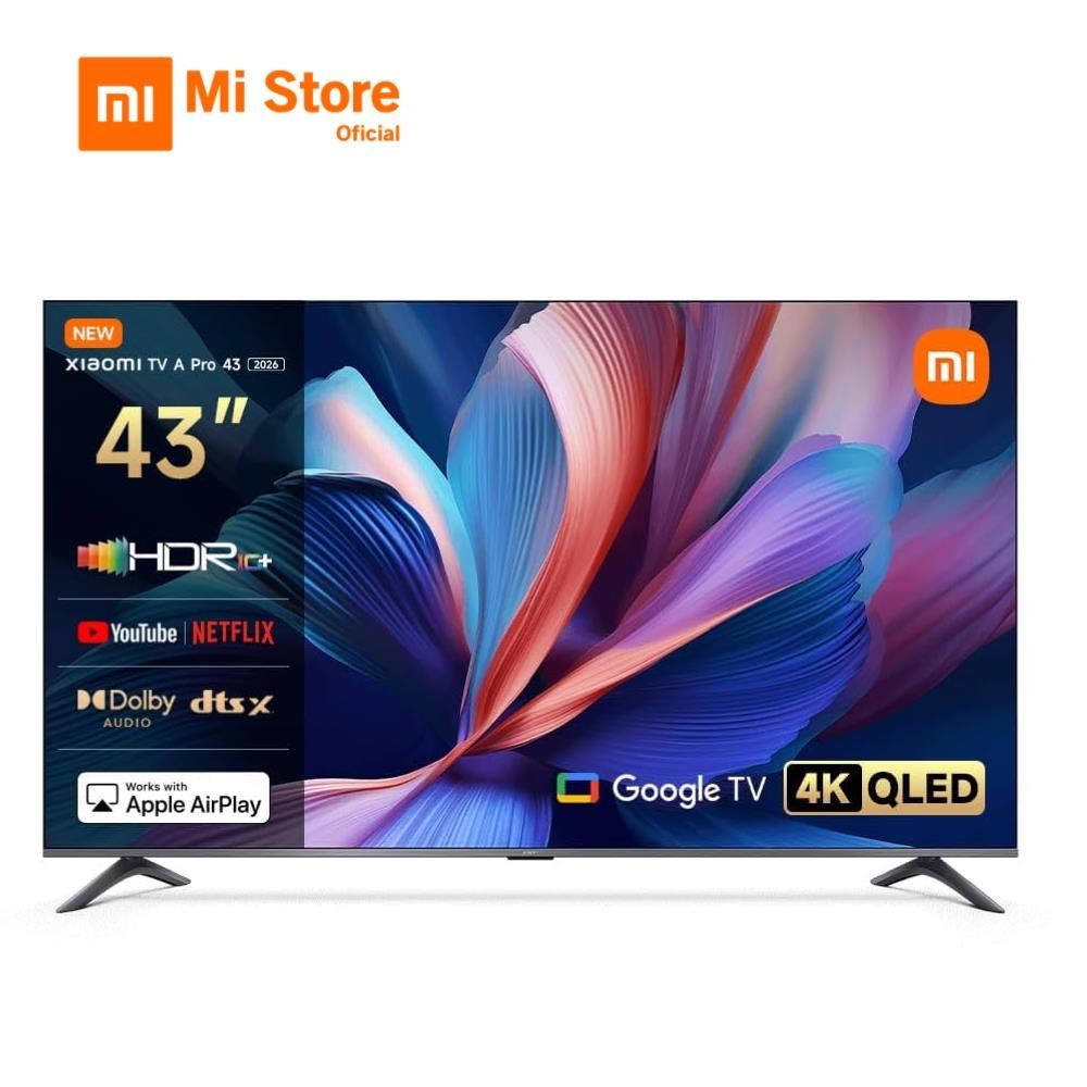 Xiaomi Televisor 43" Smart TV QLED, 4K Ultra HD, A PRO 2026