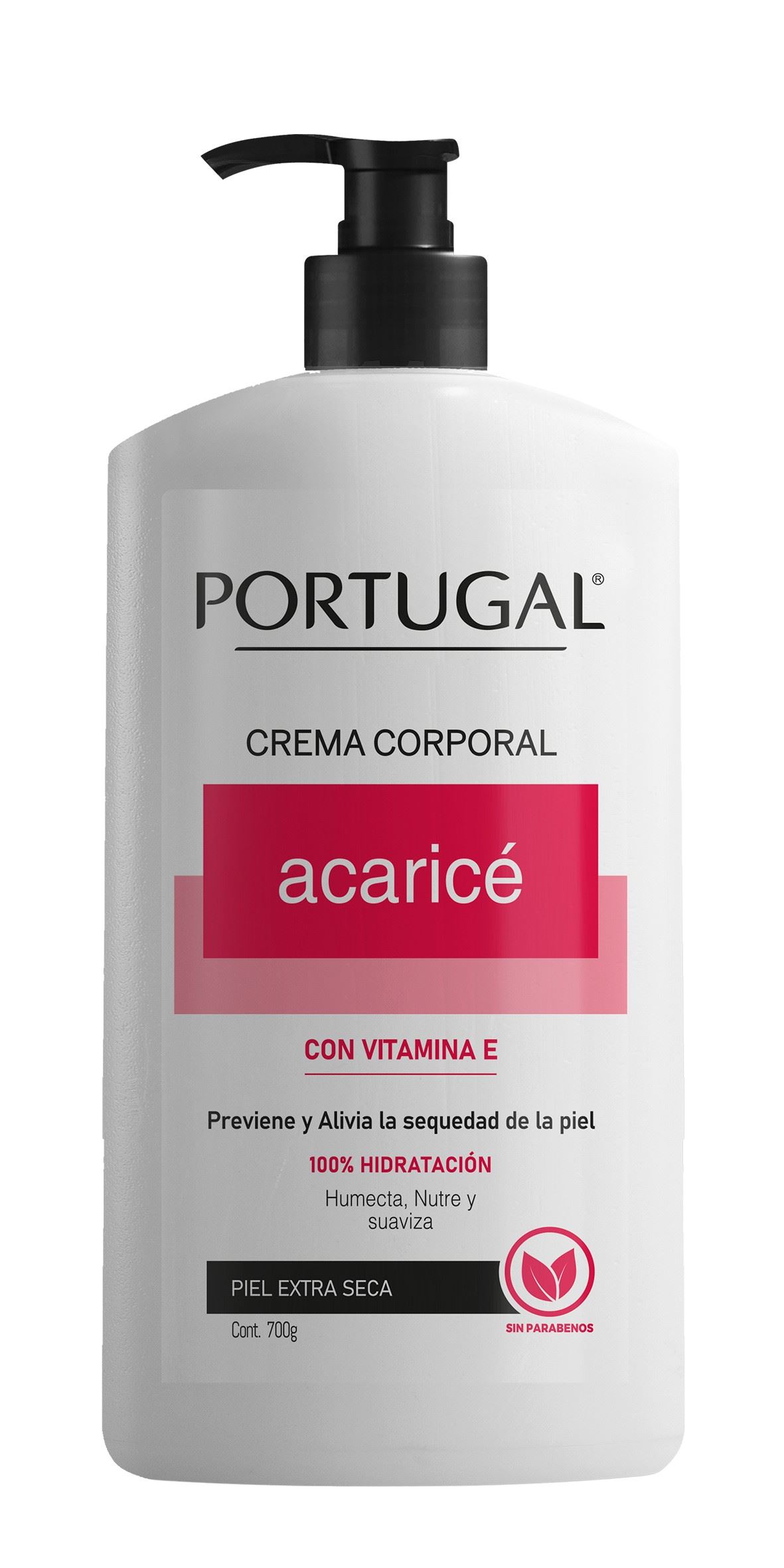 Portugal Crema Corporal Acaricé - Frasco 700 G
