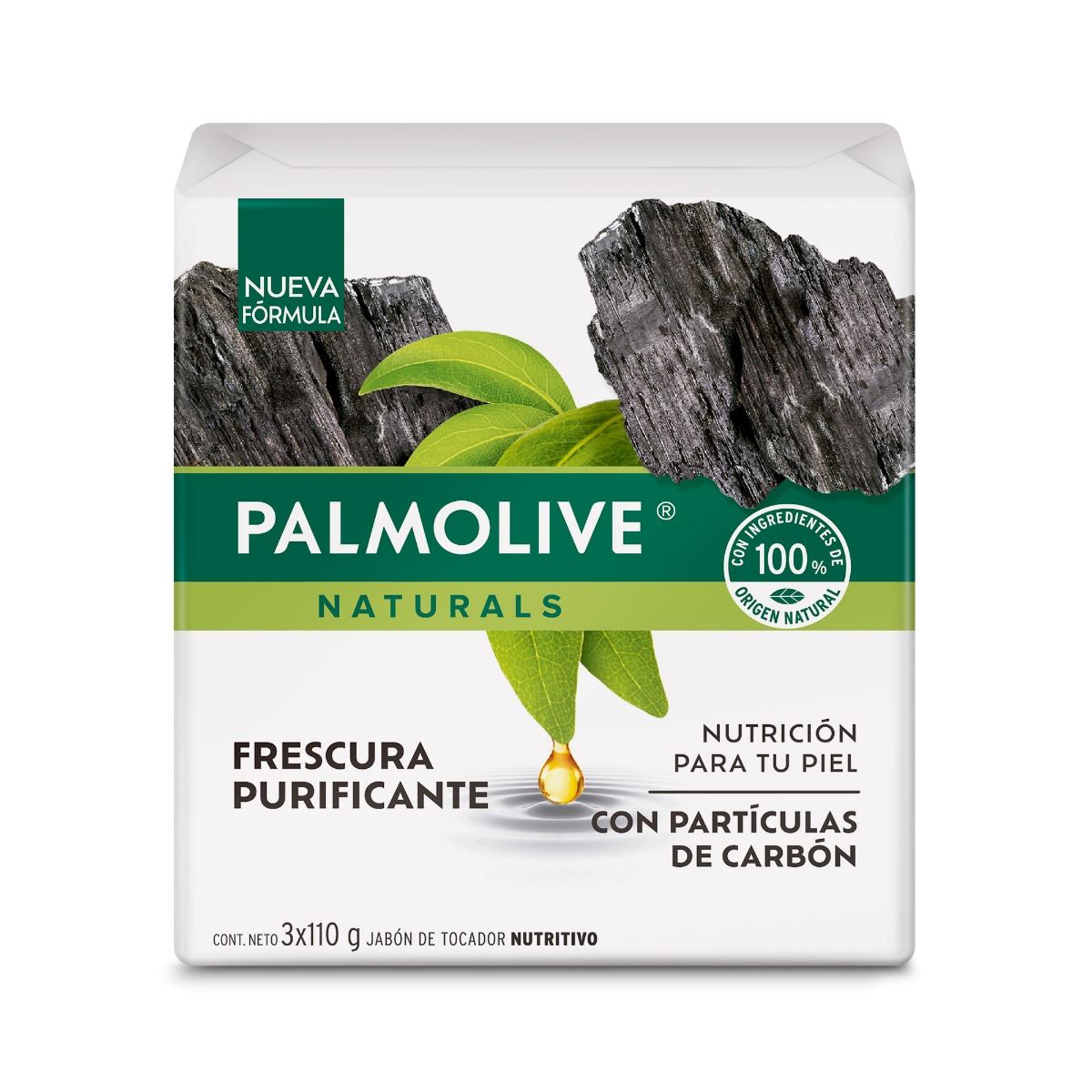 Palmolive Jabón Carbón 110 G - Pack 3 UN