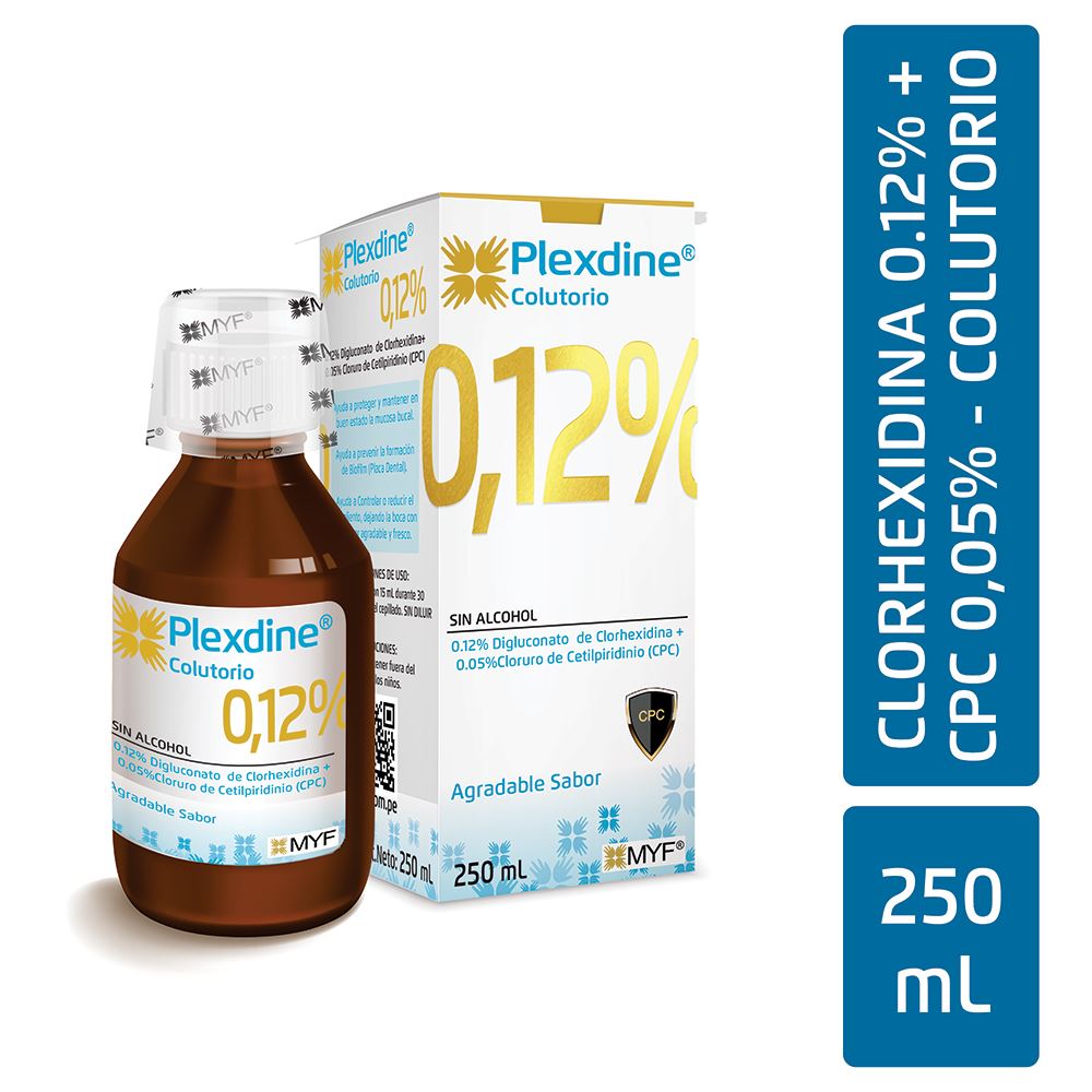Plexdine 0.12% - Frasco 250 Ml