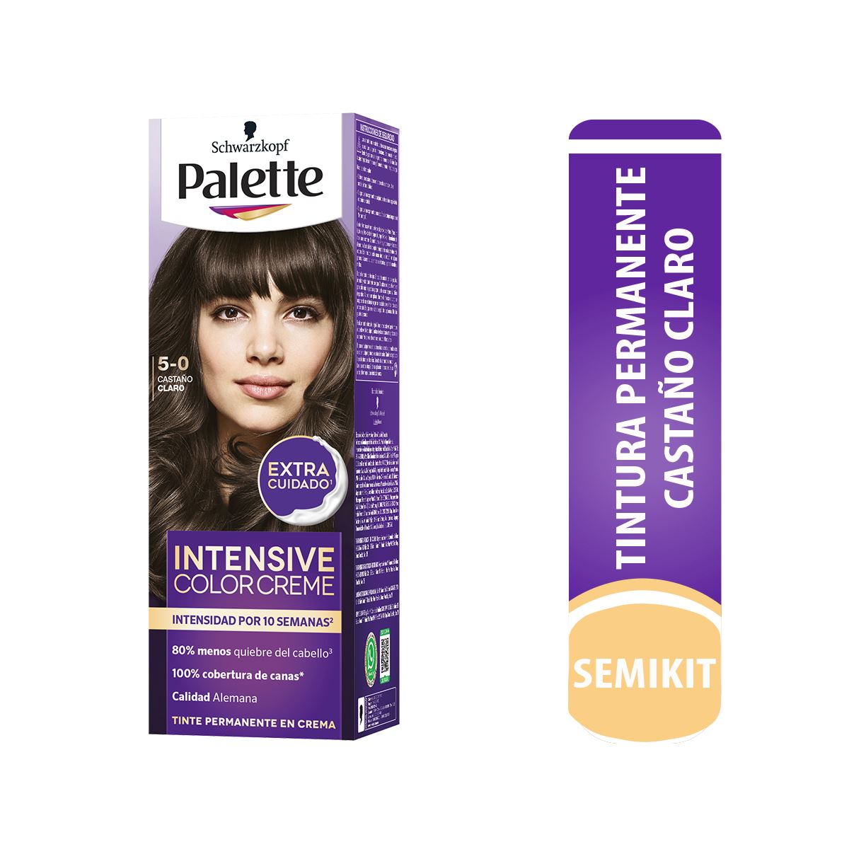 Tinte Palette Intensive- Semikit 5-0 Castaño Claro - Caja 1 UN