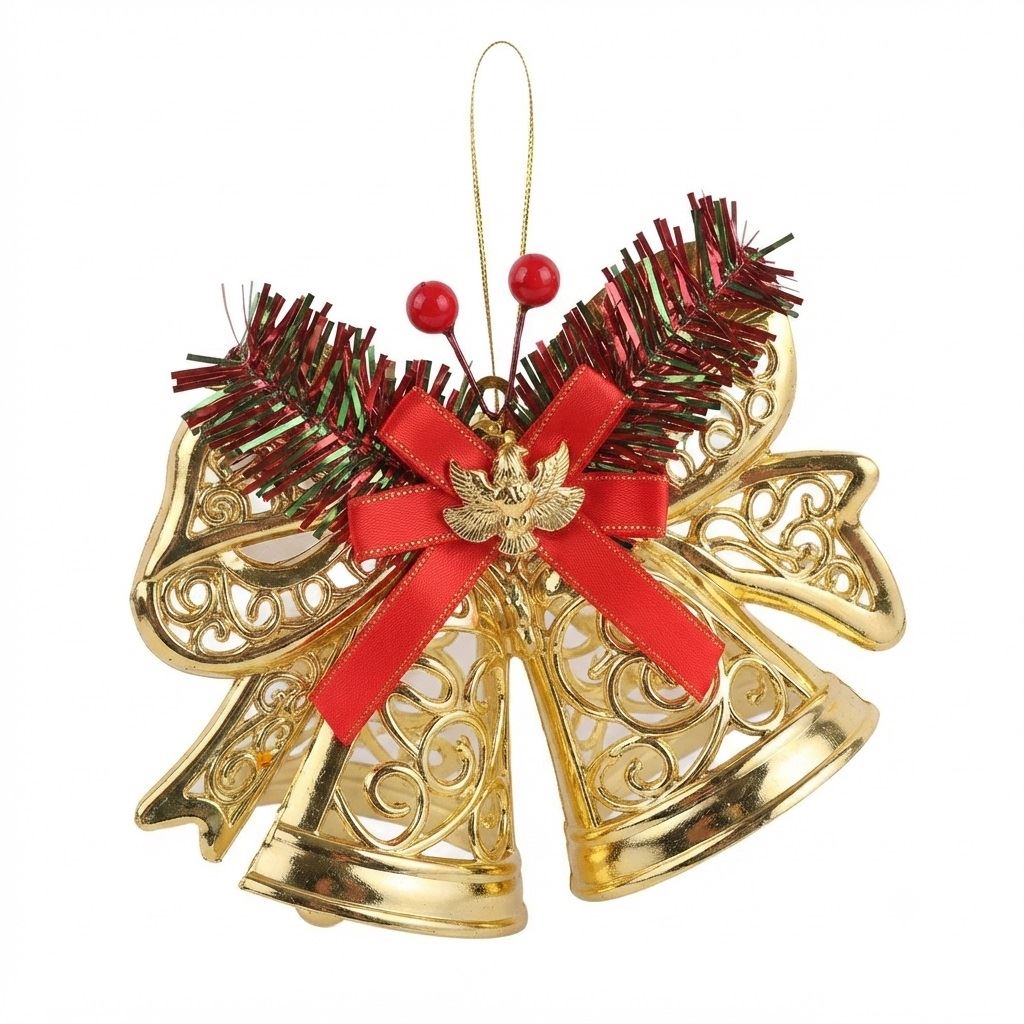5 Campanas colgantes navideñas adornos de navidad
