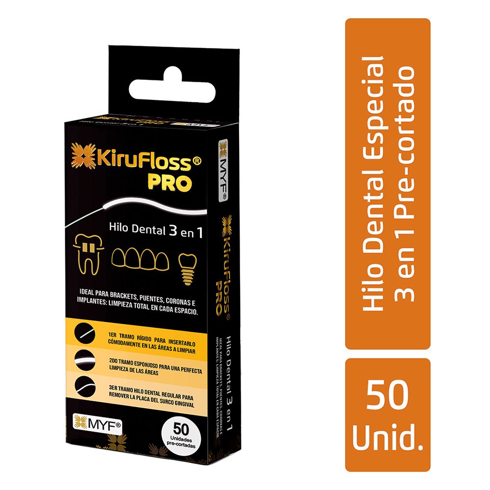 Kirufloss Pro Hilo Dental - Caja 50 UN