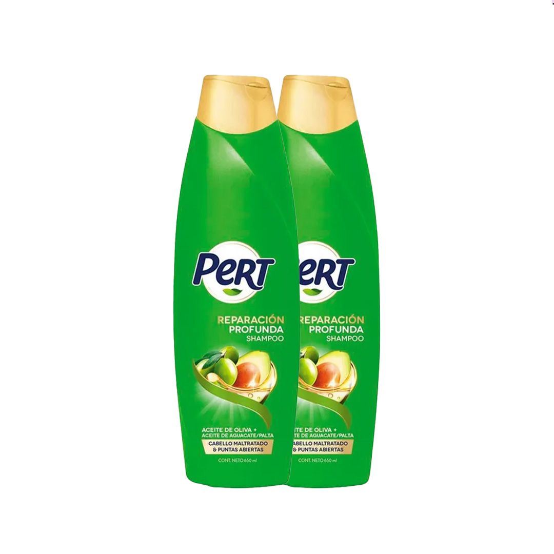 Dúo Pack Shampoo Pert Reparación Profunda - Frasco 650 ML
