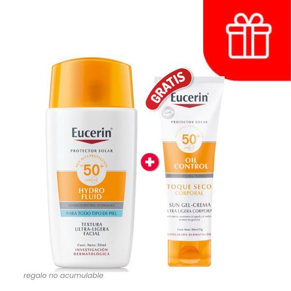 Protector Solar Eucerin Hydro Fluid F50 - Frasco 50 ML