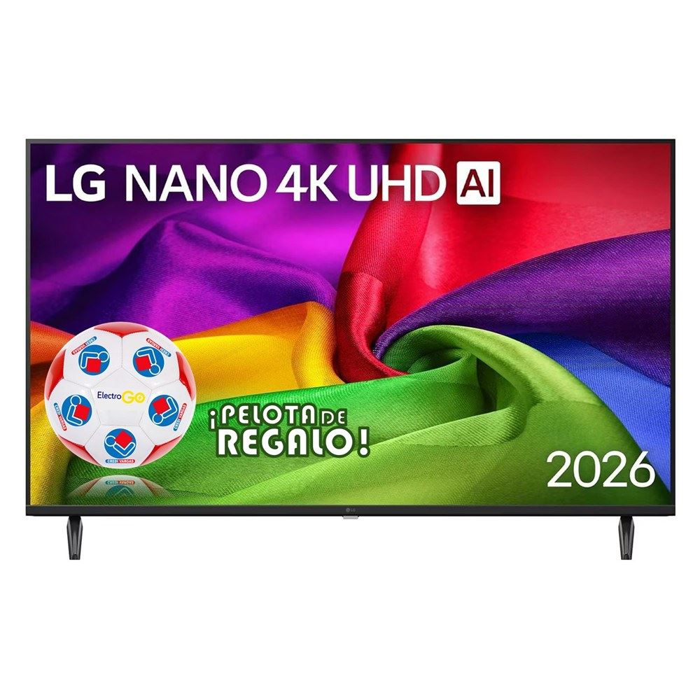 TELEVISOR LG 43" NANO 4K UHD AI SMART TV 43NU800BPSC 2026 + PELOTA GRATIS
