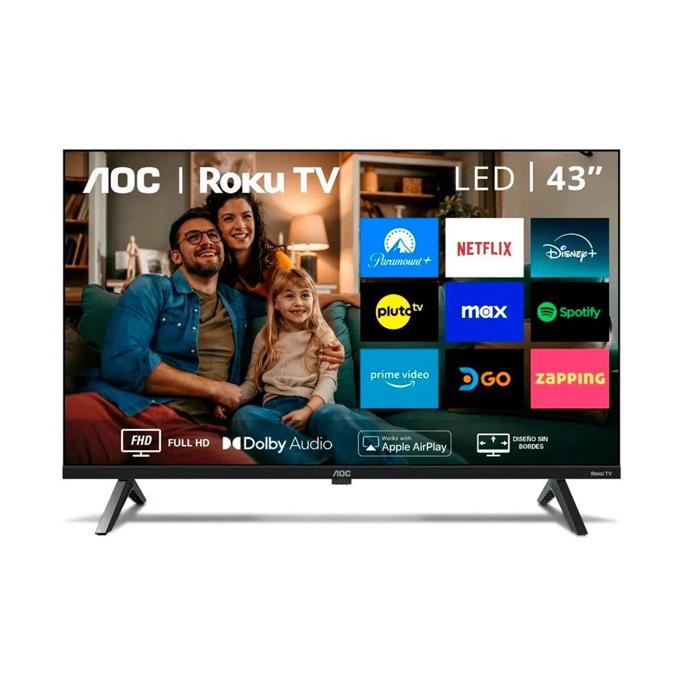 TELEVISOR AOC 43” ROKU LED FHD SMART TV 43S5045
