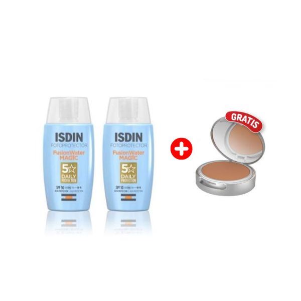 Isdin Fotoprotector Fusion Water Magic Frasco 50 Ml - Pack 2 UN