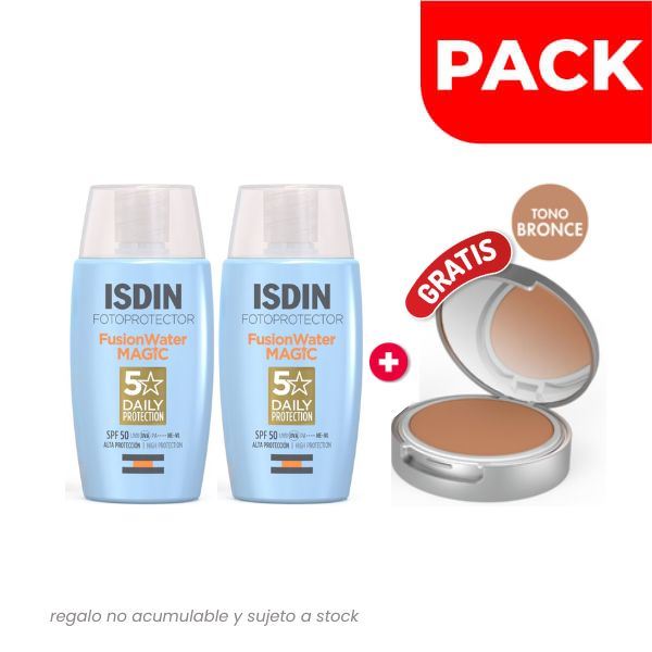 Isdin Fotoprotector Fusion Water Magic Frasco 50 Ml - Pack 2 UN