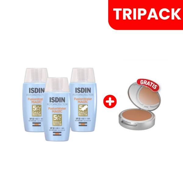 Tripack Fotoprotector Fusion Water Magic - Frasco 50 Ml