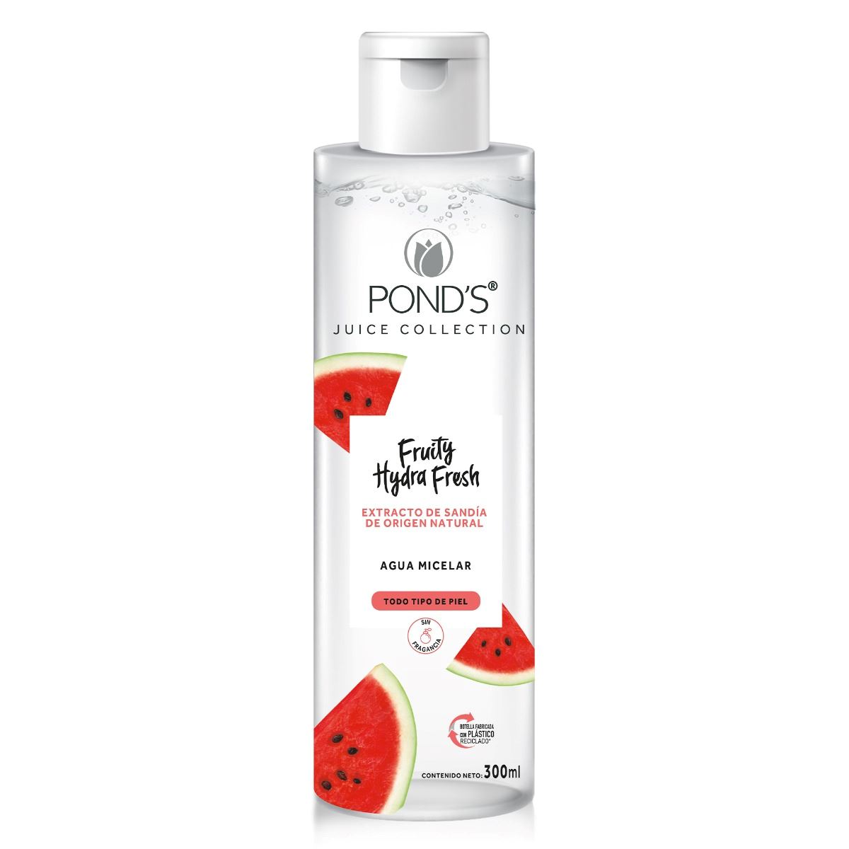 Agua Micelar Ponds Fruity Hydra Fresh Sandía - Frasco 300 Ml