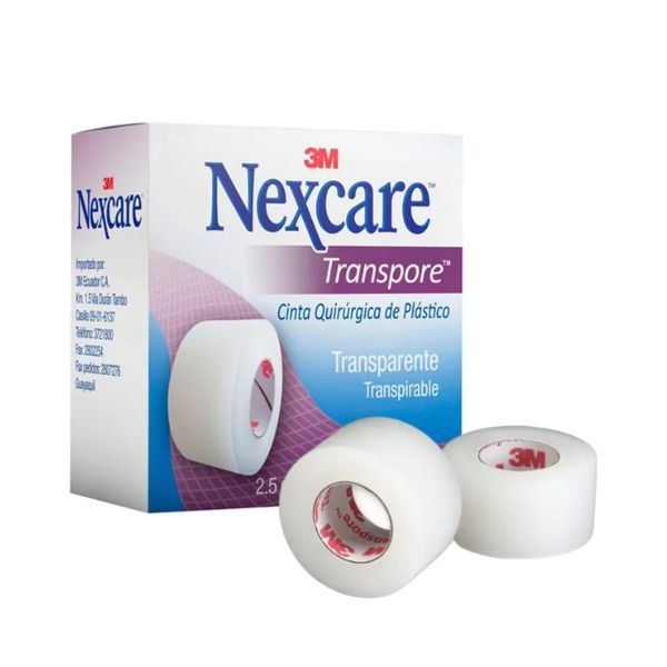 Nexcare Cinta Quirurgica Transpore 2.5 CM x 9.1M - Unidad 1 UN