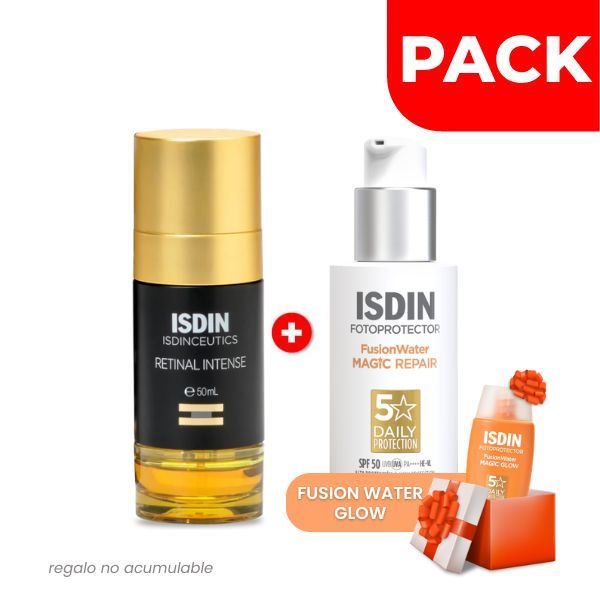 Isdin FotoUltra Isdin Fusion Water Magic Repair 50 ML & Isdinceutics Retinal - Pack 2 UN