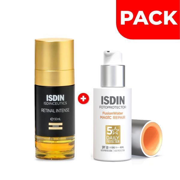 Isdin FotoUltra Isdin Fusion Water Magic Repair 50 ML & Isdinceutics Retinal - Pack 2 UN