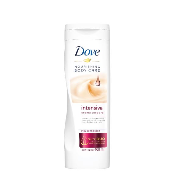 Dove crema corporal Esencial Intensiva - Frasco 400 Ml