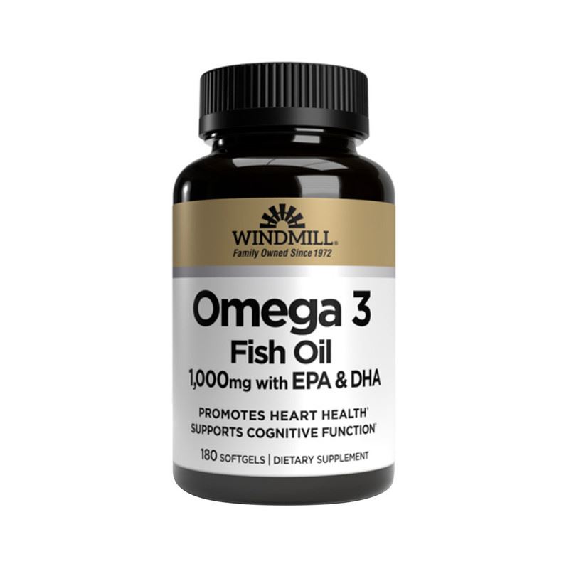 Omega 3 - 1,000mg 180 Tabletas - Windmill