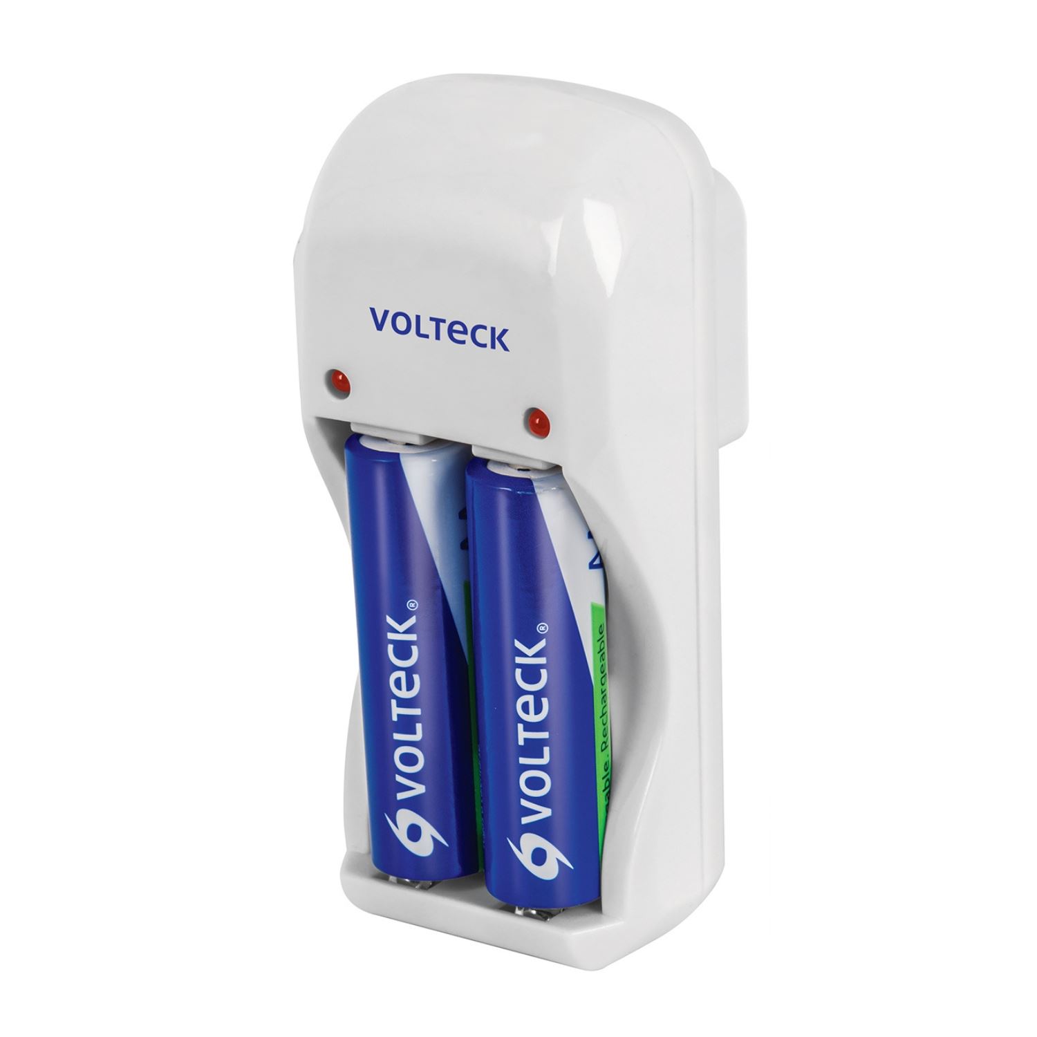 Cargador de Pilas AA, AAA, 9V + Blister 2 PILAS AA VOLTECK